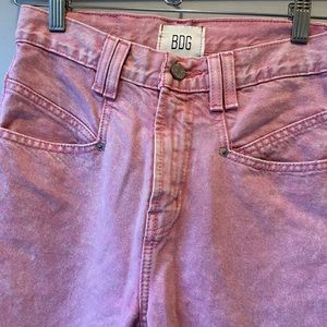 Urban Outfitters BDG Cowboy pink wash denim jeans size 26